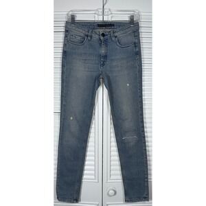 Victoria Beckham VB2 262 BP‎ Women Blue Distressed Skinny Jeans 26 Made Italy